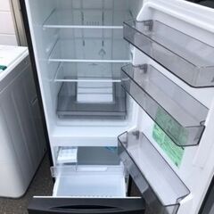 NO 284 🌈福岡市内配送設置無料✨🌈　東芝(TOSHIBA) 冷蔵庫 幅47.9㎝ 153L GR-U15BS(K) 2ドア 自動霜取り 右開きタイプ ひとり暮らし 省スペース 耐熱天板 2023年モデル セミマットブラック