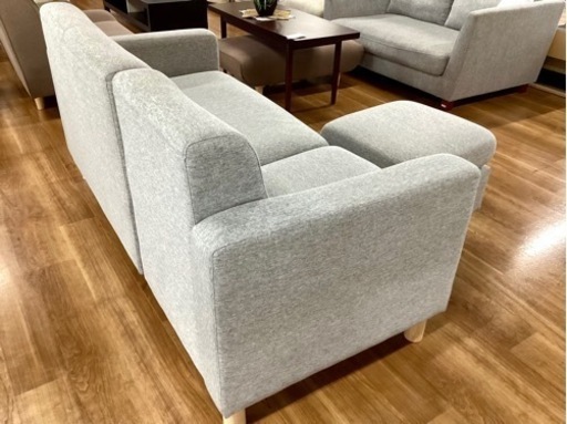 ソファ（オットマン付き）【町田市再生家具】 240998