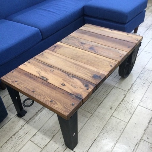 【✨めったに入荷しません❗️お部屋が一気にオシャレに❗️ユーズド感のある仕上げ❗️お買得です❗️✨】参考価格¥69,300円　ジャーナルスタンダードファニチャー　ブリュージュドーリーテーブル