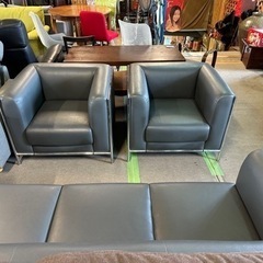 応接セット　1pソファ2個　3pソファ1個