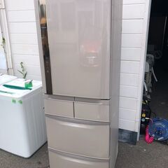 NO 283!!!!!!!!!!!!北九州市内配送設置可能✨🌈 R-K42F-T 冷蔵庫 ビッグ&スリム60 ソフトブラウン [5ドア /右開きタイプ /401L]