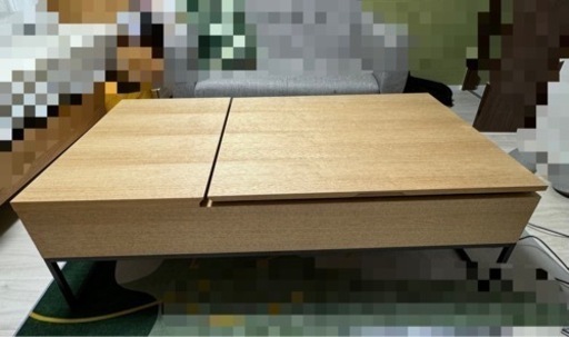 【美品】昇降センターテーブル(Nヒバリ 120 LBR）\n