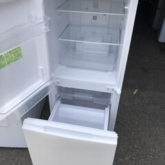 NO 289 🌈北九州市内配送設置無料✨🌈　2021年式 シャープ SHARP 冷蔵庫(幅49.5cm) 152L つけかえどっちもドア 2ドア ホワイト SJ-D15G-W