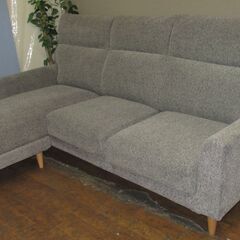 R419 ファニチャードーム Dselection オットマン付き布製 3Pソファ、幅200cm Used・キレイ 国内最大級のインテリアのテーマパーク ファニチャードーム