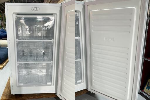 ☆YAMAZEN☆ 山善 直冷式冷凍庫 YF-U61 2021年 60L ホワイト 右開き