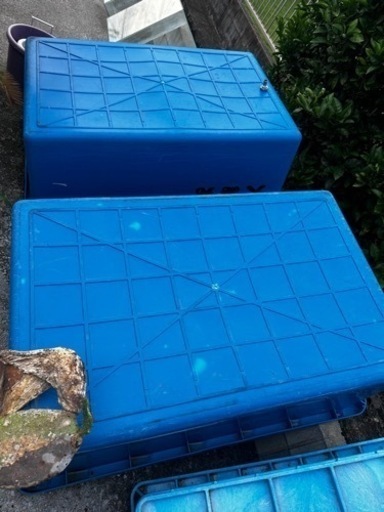 水槽　ブルコン　多用途樽、プラ池まとめて