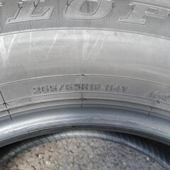 265/65/R18　タイヤ4本　24年7月新車外し　ダンロップ　グラントレック