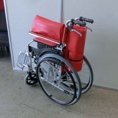 車いす 赤系 収納バッグ付き 折りたたみ 自走式 車椅子 レッド系 車