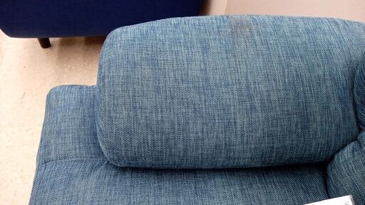 店長値引き☆ジモティ割あり☆ ソファー 2人掛け 青 H×D×
