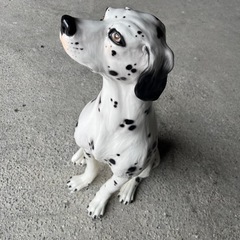 陶器　犬の置物　ダルメシアン