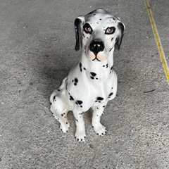 陶器　犬の置物　ダルメシアン