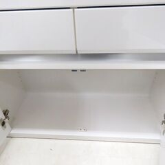 北海道 千歳市/恵庭市 近郊配送 オープンタイプ 食器棚 ホワイト 