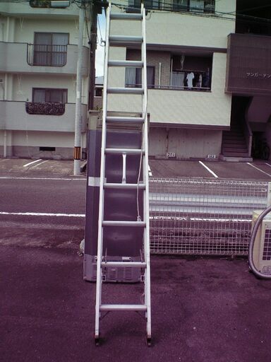 ★　二連梯子　収縮はしご　ハシゴ　梯子