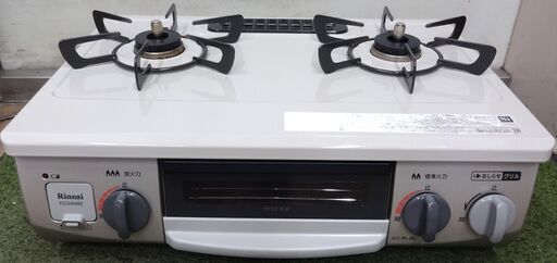 エイブイ：Rinnai ガステーブル KG34NBEL 都市ガス用 左強火力 2021年製