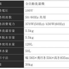 【自社配送は札幌市内限定】MAXZEN/マクスゼン 全自動電気洗濯機 JW55WP01WH 風乾燥機能付き ホワイト 5.5kgモデル【新品未開封】