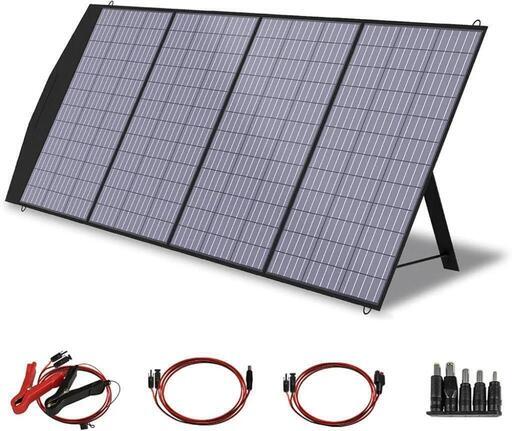 ソーラーパネル 200W 折りたたみ式ソーラーチャージャー 18V太陽光パネル 最大25A出力