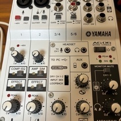 YAMAHA AG06 と SONYジャンクヘッドフォン 