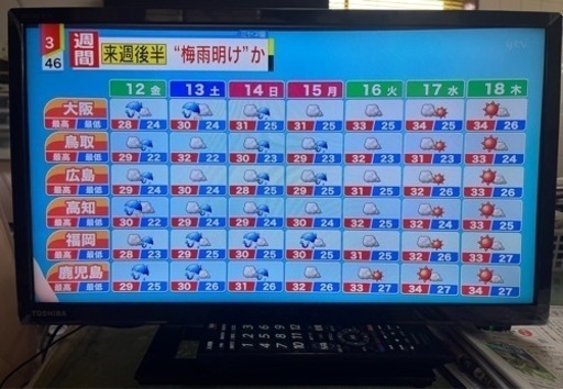TOSHIBA液晶カラーテレビ 19