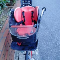 (chariyoshy出品)Bridgestone 26インチ自転車、前後チャイルドシート付き