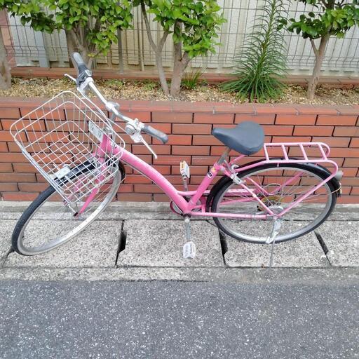 (chariyoshy出品)26インチ自転車、6段ギア付き、ピンク