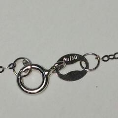 ⭕美品  K18WG ネックレス アミュレット マルチカラー 0.2カラット