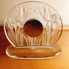 ラリック 置き時計 LALIQUE アイリス