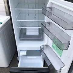 NO 284 🌈福岡市内配送設置無料✨🌈　2023年式東芝(TOSHIBA) 冷蔵庫 幅47.9㎝ 153L GR-U15BS(K) 2ドア 自動霜取り 右開きタイプ ひとり暮らし 省スペース 耐熱天板 2023年モデル セミマットブラック