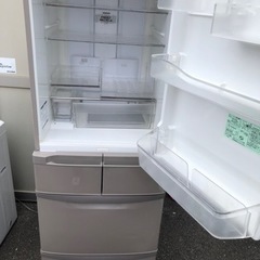 NO 283🌈福岡市内配送設置無料✨🌈  R-K42F-T 冷蔵庫 ビッグ&スリム60 ソフトブラウン [5ドア /右開きタイプ /401L]