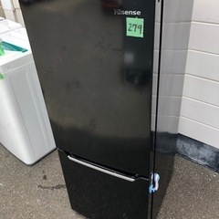 NO 279 🌈福岡市内配送設置無料✨🌈  2021年　冷蔵庫 パールブラック HR-D15CB [2ドア /右開きタイプ /150L