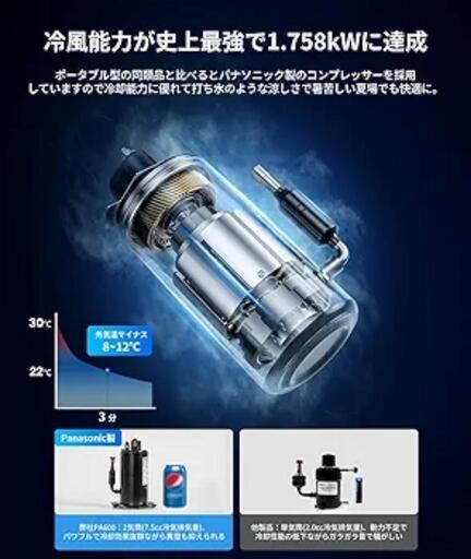 ポータブルエアコン PA600 冷房能力1.758kW/6000Btu \n\n