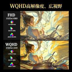 ゲーミングモニター24インチIPSパネル180Hz WQHD(2560x1440) HDR10 