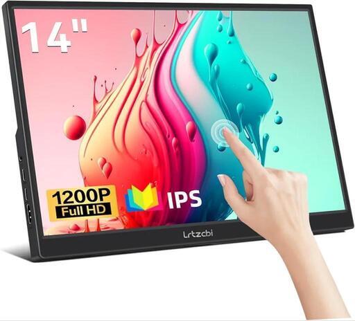 モバイルモニター 14インチ IPSタッチパネルモバイルディスプレイ薄型 軽量 ポータブルモニター