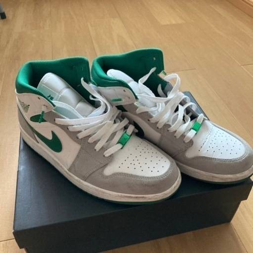 スニーカー NIKE AIR JORDAN 1 MID PINE GREEN