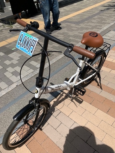 折りたたみ　自転車　タイガース　サドル　押し印