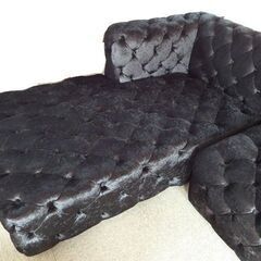 ★ 新札幌 ★ 2022年製  ベルベッドソファ カウチソファ コーナーソファ ラグジュアリー モダン / No.2513 ★