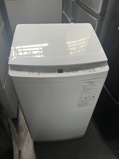 【美品】AQUA　AQW-S7E2（W）7.0kg　2023年