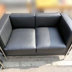 デザインナーズチェア□2P×1p ブラック ル・コルビュジェ ソファセット
