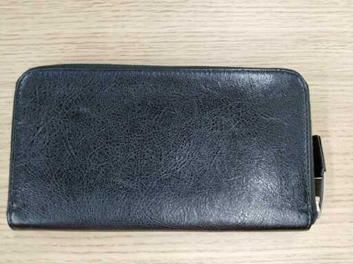 バレンシアガ 長財布 ファスナー長財布 メンズ BALENCIAGA 541996 CU504 1202 レザー 革 ダークグレー バレンシアガ 長財布 ファスナー長財布 メンズ BALENCIAGA 541996