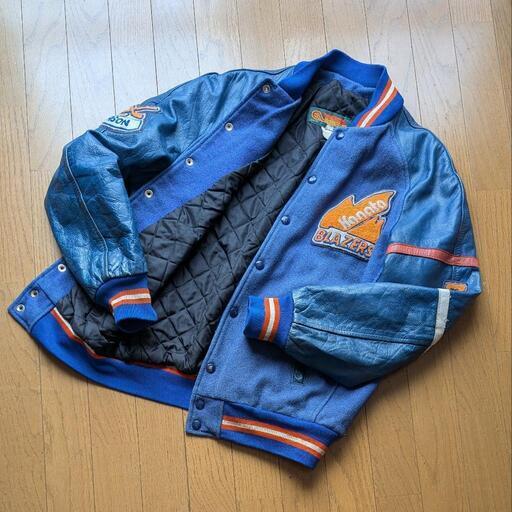 EXPORT LEATHER Kanata BLAZERS スタジャン青 EXPORT LEATHER Kanata 