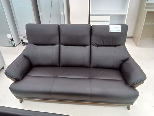 ★ジモティ割あり★ NITORI ソファー(NITORI　KOTEI3) 黒 W176×D71×H95 クリーニング済み TC3935
