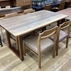 愛品館八千代店】総花梨 螺鈿細工 ダイニング7点SET
