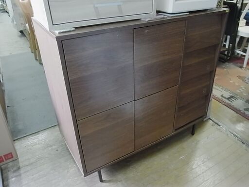 BED FORD cabinet　ベッドフォード キャビネット　サイドボード　リビングボード　収納棚　プッシュオープン式フラット扉　引き出し
