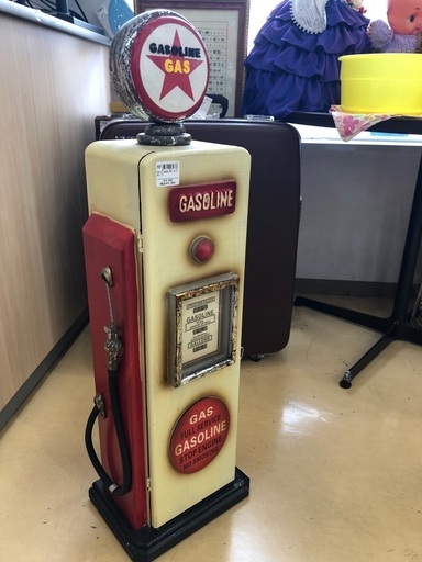 【アメリカン雑貨の買取強化！】CDラック　GASOLINE ガソリンポンプ