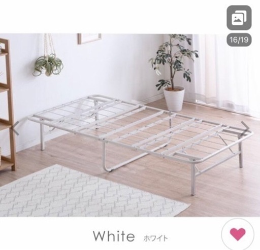 折りたたみ軽量ベッドフレーム（スチール）