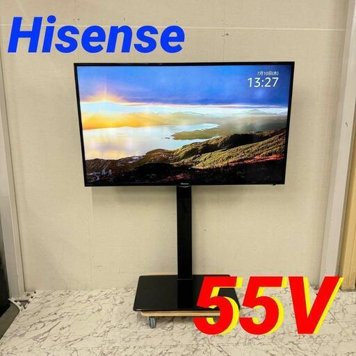 18792  Hisense スタンド付きフルハイビジョン液晶テレビ　  55V ◆大阪市内・東大阪市他 6,000円以上ご購入で無料配達いたします！◆ ※京都・高槻・枚方方面◆神戸・西宮・尼崎方面◆生駒方面、大阪南部方面　それぞれ条件付き無料配送あり！
