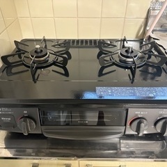 リンナイ ガスコンロ プロパン ホーロー 幅56cm 右強火力 2口 据置