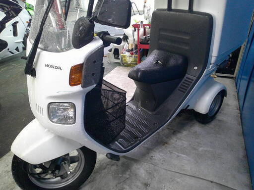 HONDA ジャイロキャノピー2Fi 白 自賠保険で乗れます 半額配送