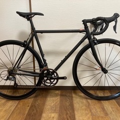 未使用品 美車！FUJI BALLAD Ω フジ バラッドオメガ 54size MATTE BLACK クロモリロードバイク 未使用品 美車！FUJI BALLAD Ω フジ バラッドオメガ 54size MATTE