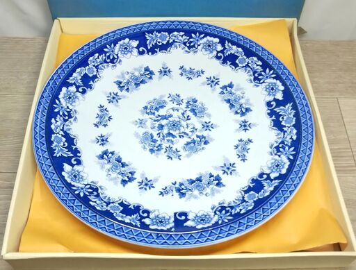花唐草 13号 盛皿 大皿 30cm以上 直径41cm 美品