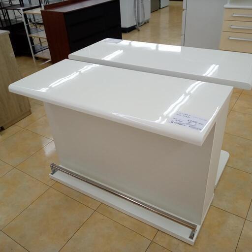 ★ジモティ割あり★  キッチンカウンター ホワイト H120.5×D52×W87 クリーニング済み OJ4916